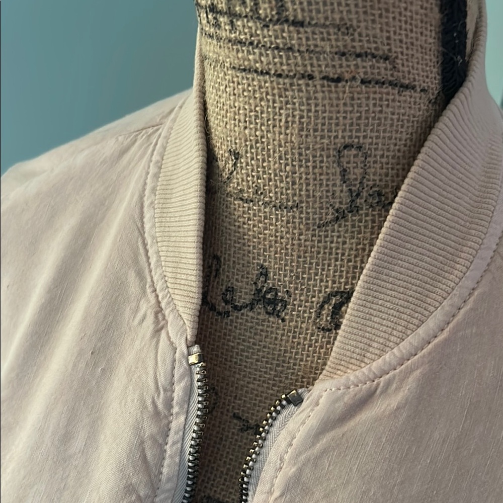 Free People Cream Bomber Jacket - Picture 6 of 14